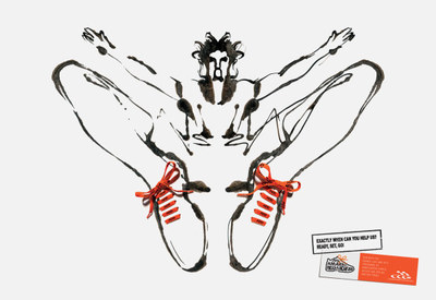 手绘运动鞋创意海报设计 设计圈 拼图详情页 设计时代网